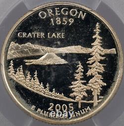 2005-s U. S 25 Cents State Quarter Oregon Pcgs Pr69 Dcam Proof Silver Gem (mr)