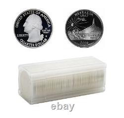 2006 S Nebraska State Quarter 90% Silver Proof Roll 40 US Coins
