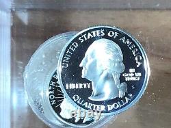 2006-S North Dakota Statehood Silver Quarter DCAM Proof Lot of 11 Coins
