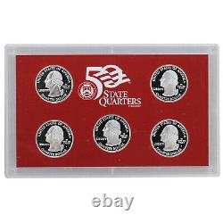2006 S Proof State Quarter Set 10 Pack 90% Silver Original Boxes & COAs 50 Coins