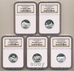 2006 S SILVER Proof Set NGC PF70 Ultra Cameo 5 coin set PR70