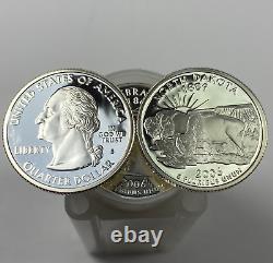 2006 S Silver Proof State Quarter Full Roll $10 Face Value
