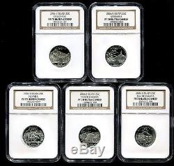 2006 S Silver State Quarter 5 Coin Proof Set NGC PF 70 Ultra Cameo 25C SQS003