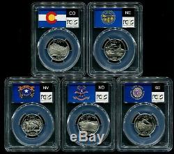 2006 S Silver State Quarter 5 Coin Proof Set PCGS PR70 DCAM 25C New Holders