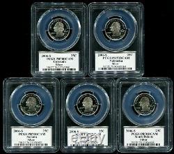 2006 S Silver State Quarter 5 Coin Proof Set PCGS PR70 DCAM 25C New Holders
