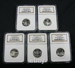 2006 S Silver State Quarter Proof Complete 5 Coin Set Ngc Pf 70