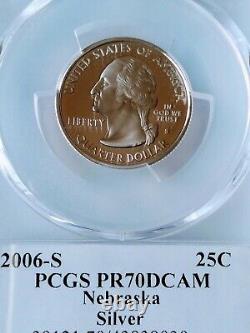 2006-S Silver Washington Quarters (5 Coin Set) PCGS PR70DCAM