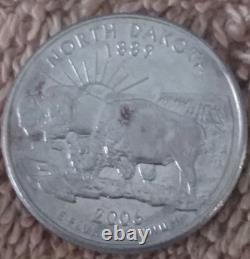 2006 Washington North Dakota Quarter P Mint Annealing Errors See Pictures