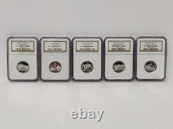 2006-s Proof Silver State Quarter Quarter Set Ngc Pf 70 Ultra Cameo 10 Pcs Set