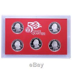 2007 S Proof State Quarter Set 10 Pack 90% Silver Original Boxes & COAs 50 Coins
