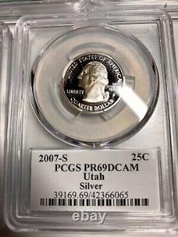 2007-S Silver State Quarter PCGS Proof DCAM Set