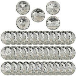 2007 S State Quarter Roll Gem Deep Cameo 90% Silver Proof 40 US Coins