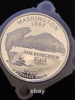 2007 S Washington State Proof Quarters Tube Of 40 Uncirculated Coins