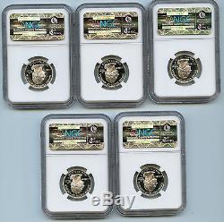 2008 S 5 Silver State Quarter NGC PF70 Graded UCAM Proof Coin 25 Cent Set