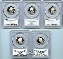 2008 S 5 Silver State Quarter PCGS PR69 Graded Proof Coin 25 Cent Set