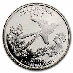 2008-S Oklahoma State Quarter Gem Proof (Silver) 40-Coin Roll SKU#274887