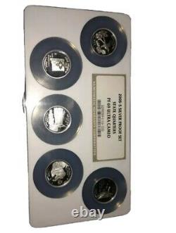 2008-S Silver Proof Set State Quarters PF 69 UC NGC