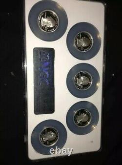 2008-S Silver Proof Set State Quarters PF 69 UC NGC
