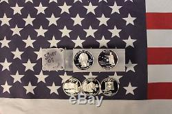 2008 S Silver State Quarter Proof Roll 40 quarters 5 different 8 each 25c