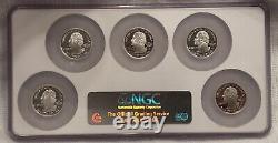 2008-S Silver proof set, state quarters 25C PF 70 Ultra Cameo NGC