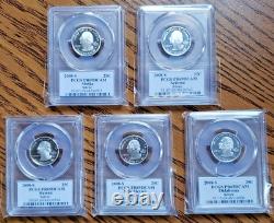 2008-S State Silver Quarter Set PCGS PR69DCAM Nice Set