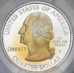 2008-s U. S State Quarter Pcgs Pr69dcam New Mexico Silver High Grade Toned Proof