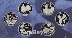 2009 S Proof Territories Quarter Clad Set With Box and COA 6 Coins US Mint