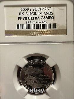 2009-S Silver Proof Statehood Quarter Set NGC PF70 Ultra Cameo