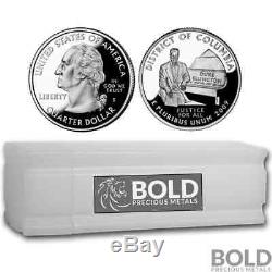 2009-S Silver Proof Territories Quarter Roll (40 Coins) DISTRICT OF COLUMBIA