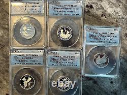 2009 Silver PF70 DCAM first day of issue state quarters. ANACS CERTIFIED