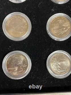 2009 State Quarter Proofs 12 Silver Coins Guam, Virgin Islands READ DESCRIPTION