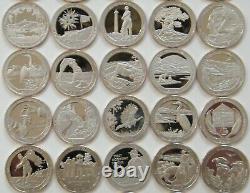 20102019 S Silver ATB America the Beautiful Quarters Proof Complete 50 Coins