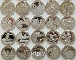 20102019 S Silver ATB America the Beautiful Quarters Proof Complete 50 Coins