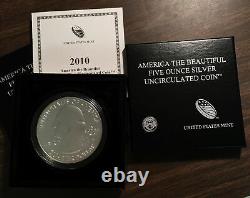 2010P ATB Hot Springs uncirculated 5 troy oz. 999 pure Arkansas 1st coin issued