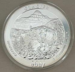 2011 Glacier Montana Silver 5 Oz Quarter Coin America the Beautiful