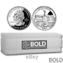 2011-S Silver Proof ATB Quarter Roll (40 Coins) GETTYSBURG