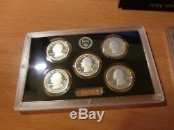 2012-S SILVER United States Mint Proof Set withNational Park Quarters & Pres Doll
