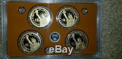 2012 S U. S. Mint Silver PROOF Set, ATB Quarters, Presidential $1 United States