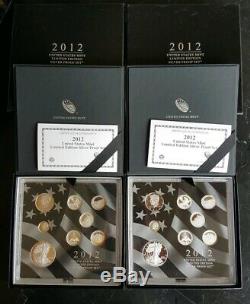 2012 United States Mint Limited Edition Silver Proof Set Priced per Set