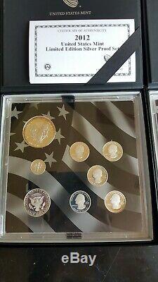 2012 United States Mint Limited Edition Silver Proof Set Priced per Set
