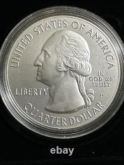 2013 P White Mountain 5 Ounce Silver ATB Burnished Quarter OGP