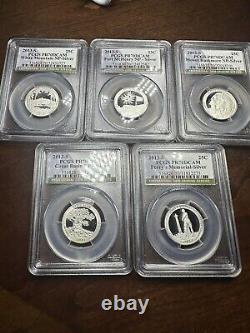 2013 S Silver National Parks Quarter Set PCGS PR70DCAM