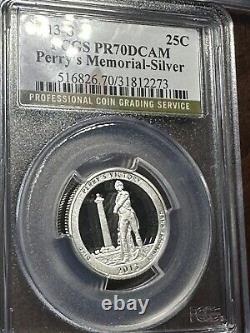 2013 S Silver National Parks Quarter Set PCGS PR70DCAM