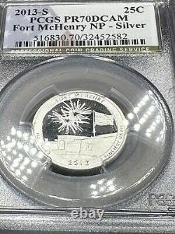 2013 S Silver National Parks Quarter Set PCGS PR70DCAM