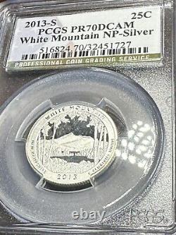 2013 S Silver National Parks Quarter Set PCGS PR70DCAM