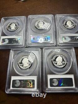 2013 S Silver National Parks Quarter Set PCGS PR70DCAM