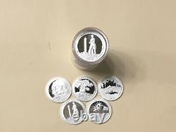 2013 S Silver Quarter Assorted Roll (40) Gem Proof Mirror-like Silver Quarters