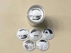 2014 S Silver Quarter Assorted Roll (40) Gem Proof Mirror-like Silver Quarters
