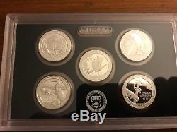 2015 Silver Proof Set United States Mint with Quarters & Presidential Dollars