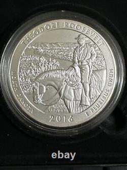 2016 P Theodore Roosevelt 5 Ounce Silver ATB Burnished Quarter OGP